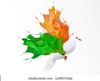 Happy Independence day India, Vector illustration, Flyer design for 15th August.