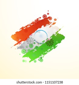 Happy Independence day India, Vector illustration, Flyer design for 15th August 26th August.