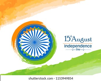 Happy Independence day India, Vector illustration, Flyer design for 15th August.