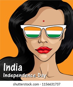 Happy Independence day India, Vector illustration, Flyer design for 15th August.