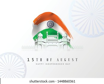 
Happy Independence day India, Vector illustration, Flyer design for 15th August.