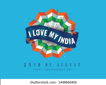 
Happy Independence day India, Vector illustration, Flyer design for 15th August.