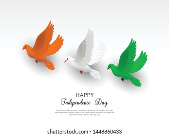 
Happy Independence day India, Vector illustration, Flyer design for 15th August.