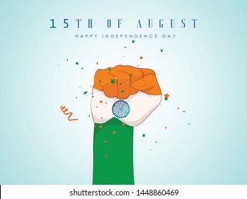 
Happy Independence day India, Vector illustration, Flyer design for 15th August.