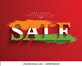 Happy Independence day India, Vector illustration, Flyer design for 15th August.