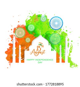 Happy Independence day India, Vector illustration, Flyer design for 15th August