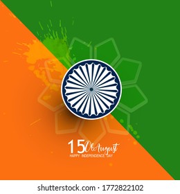 Happy Independence day India, Vector illustration, Flyer design for 15th August