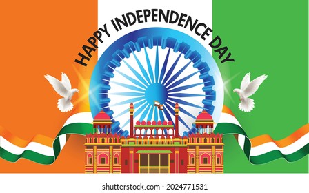 Día de la Independencia del Arte Vectorial de la India 