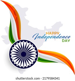 Happy Independence Day India Vector Illustration Stock Vector (Royalty ...