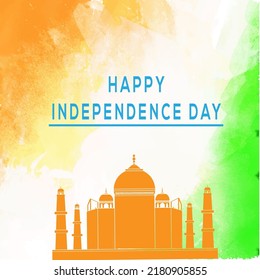 Feliz Día de la Independencia India, ilustración vectorial, diseño vectorial para el 15 de Agosto.