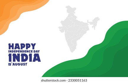 Happy Independence day India vector background, perfect for office, company, school, social media, advertising, printing and more