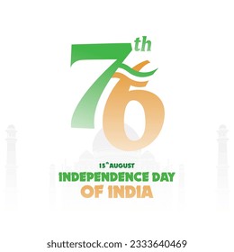 Happy Independence Day Of India Vector Template, perfect for office, company, school, social media, advertising, printing and more