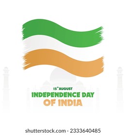 Happy Independence Day Of India Vector, perfect for office, company, school, social media, advertising, printing and more