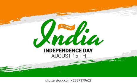 Happy independence day India Vector Template Design Illustration design, for banner, poster, social media feed