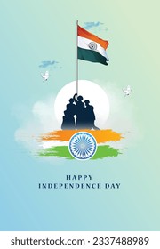 Happy Independence day India, Vector illustration