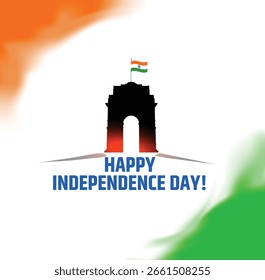 Feliz dia da independência Índia ilustração vetorial banner design