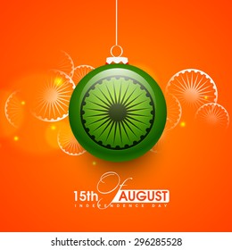 Happy Independence day India, Vector illustration, Flyer design for 15th August. 