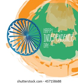 Happy Independence day India, Vector illustration, Flyer design for 15th August
