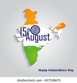 Happy Independence day India, Vector illustration, Flyer design for 15th August