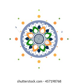Happy Independence day India, Vector illustration, Flyer design for 15th August