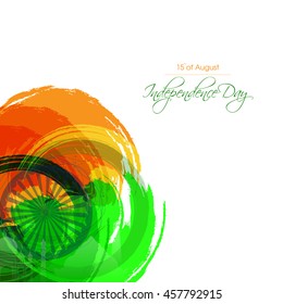 Happy Independence day India, Vector illustration, Flyer design for 15th August
