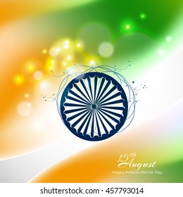 Happy Independence day India, Vector illustration, Flyer design for 15th August

