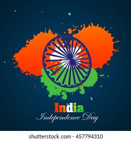 Happy Independence day India, Vector illustration, Flyer design for 15th August