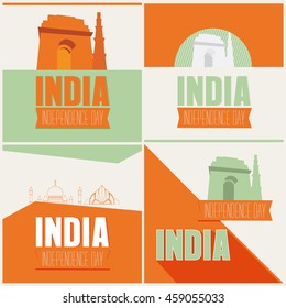 Happy Independence day India, Vector illustration, Flyer design for 15th August

