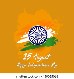 Happy Independence day India, Vector illustration, Flyer design for 15th August
