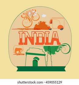 Happy Independence day India, Vector illustration, Flyer design for 15th August
