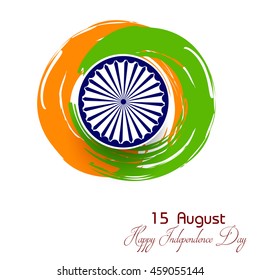 Happy Independence day India, Vector illustration, Flyer design for 15th August
