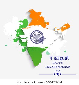 Happy Independence day India, Vector illustration, Flyer design for 15th August