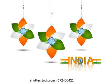 Happy Independence day India, Vector illustration, Flyer design for 15th August.