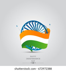 Happy Independence day India, Vector illustration, Flyer design for 15th August.