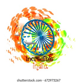 Happy Independence day India, Vector illustration, Flyer design for 15th August.