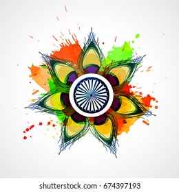Happy Independence day India, Vector illustration, Flyer design for 15th August.