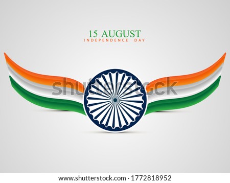 Happy Independence day India, Vector illustration, Flyer design for 15th August