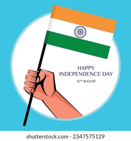 happy independence day india.15th August background. vector illustration design
