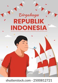 Feliz Día de la Independencia de Indonesia, 17 de agosto de 1945. 'Lomba Kelereng'