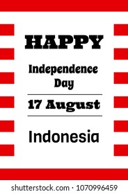 Happy Independence Day Indonesia. 17th of August