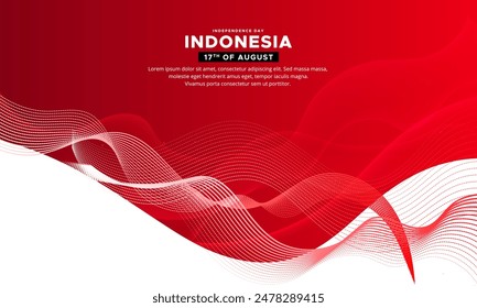 Happy Independence Day Indonesien Hintergrund. 79. Indonesischer Unabhängigkeitstag