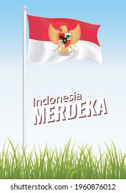 Happy Independence Day of Indonesia. Greeting card, Banner, Flyer design