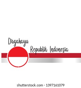 Happy independence day indonesian translation.vector