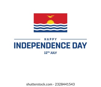 Happy Independence Day, Kiribati Independence Day, Kiribati, Flag of Kiribati, 12th July, 12 July, National Day, Independence day svg