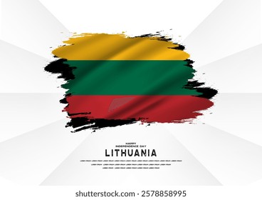 Happy Independence Day, Lithuania, Lithuania flag