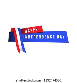 Happy Independence Day Logo Vector Template Design Illustration