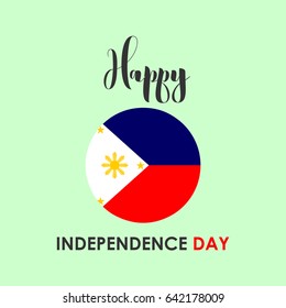 Happy Independence Day Logo Vector Template