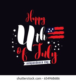 Happy Independence Day Logo Vector Template