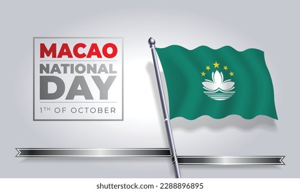 Happy independence day Macao Vector Template Design