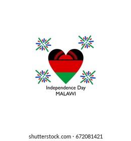 happy Independence Day Malawi vector design